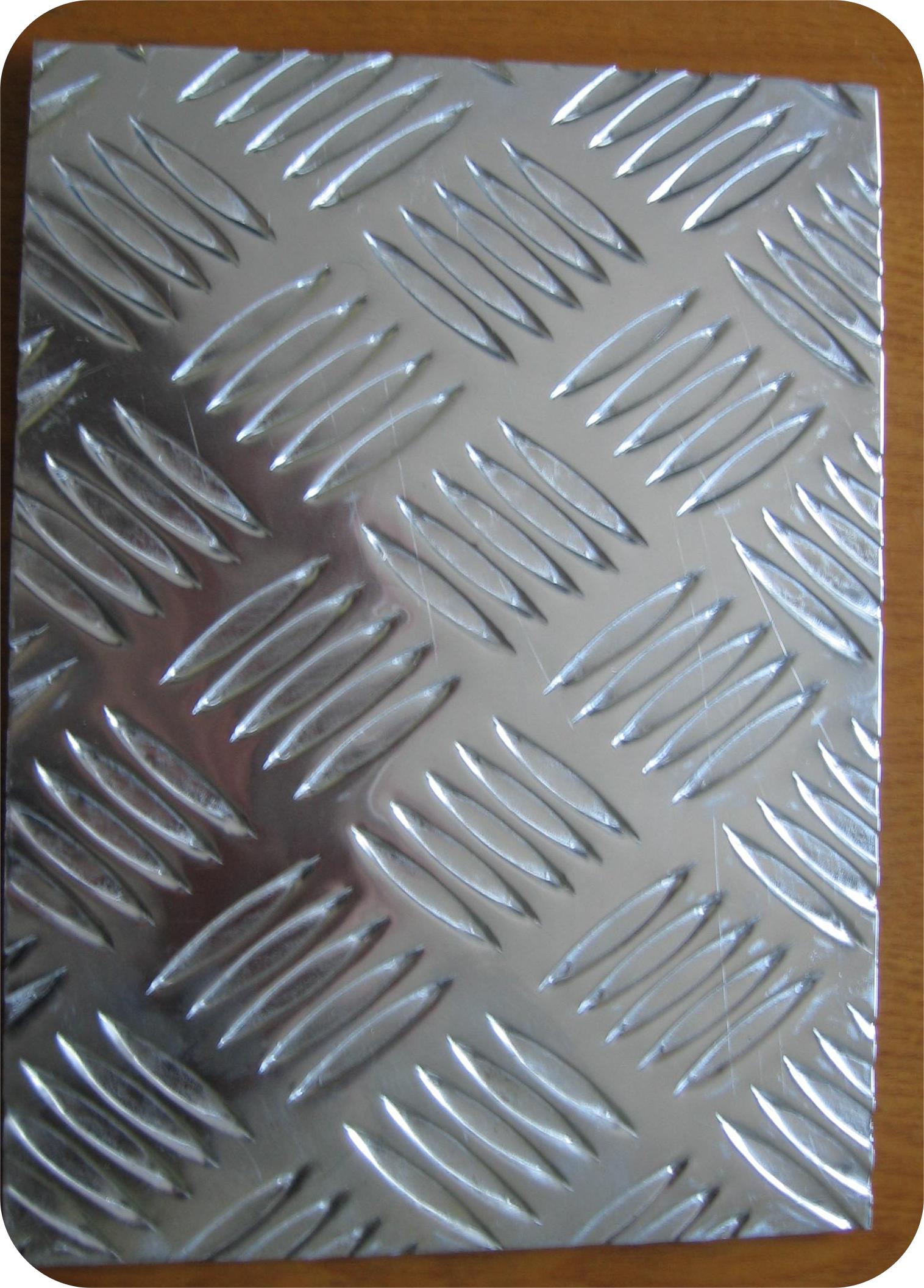 Aluminium 5 bar chequer plate/Treadplate